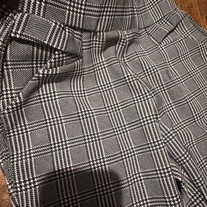 Black and White Plaid Pants